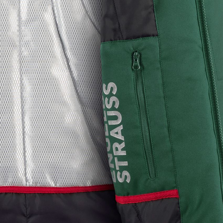 Work Jackets: Softshell jacket e.s.motion + green/black 2