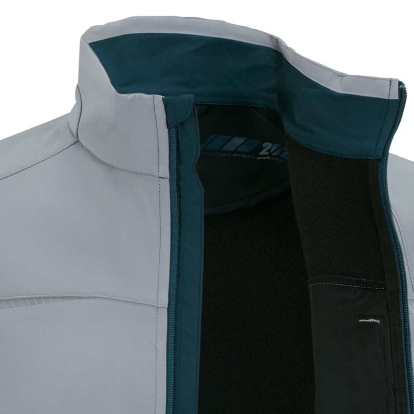 Work Jackets: Softshell jacket e.s.motion 2020 + platinum/seablue 2