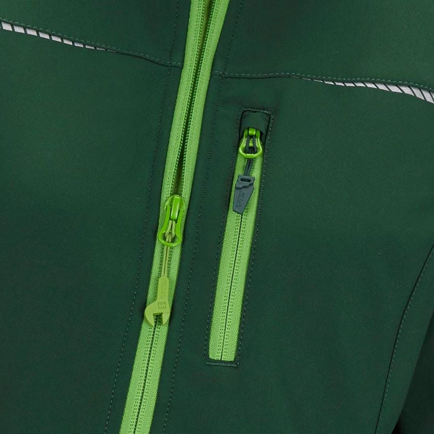 Work Jackets: Softshell jacket e.s.motion 2020, ladies' + green/seagreen 2
