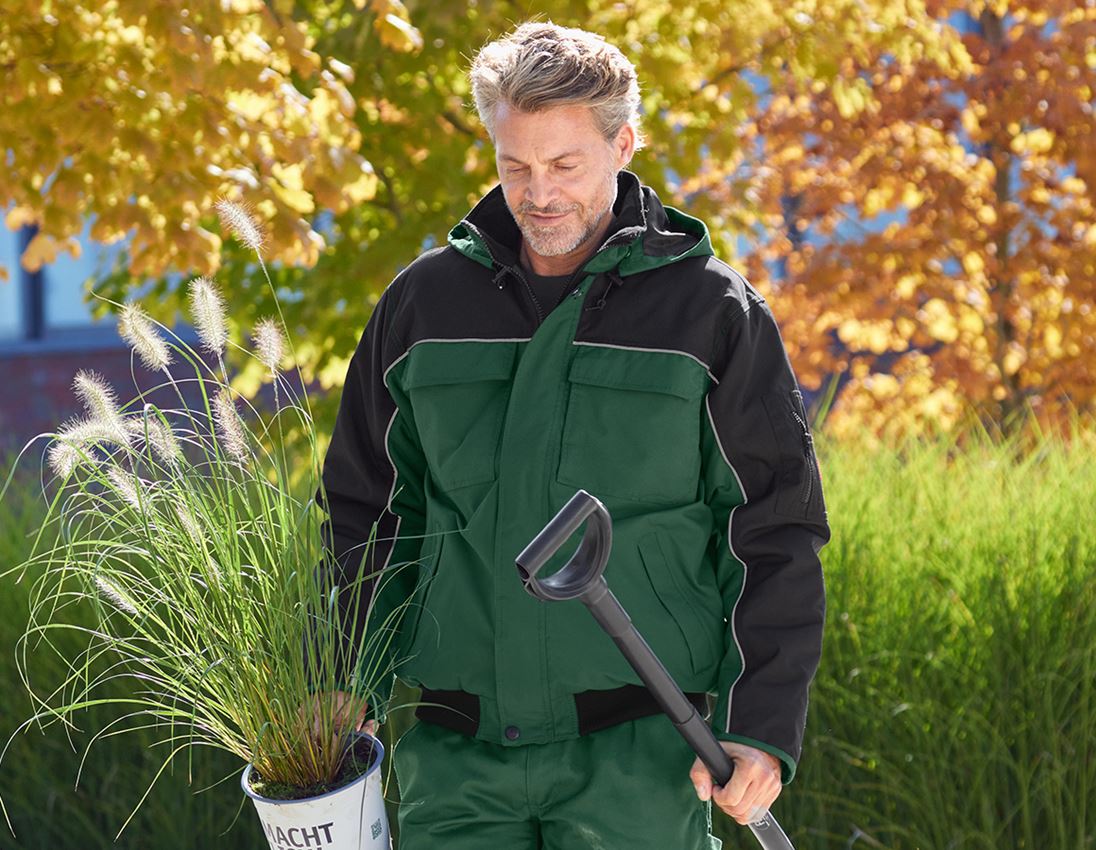 Gardening / Forestry / Farming: Pilot jacket e.s.image  + green/black 1