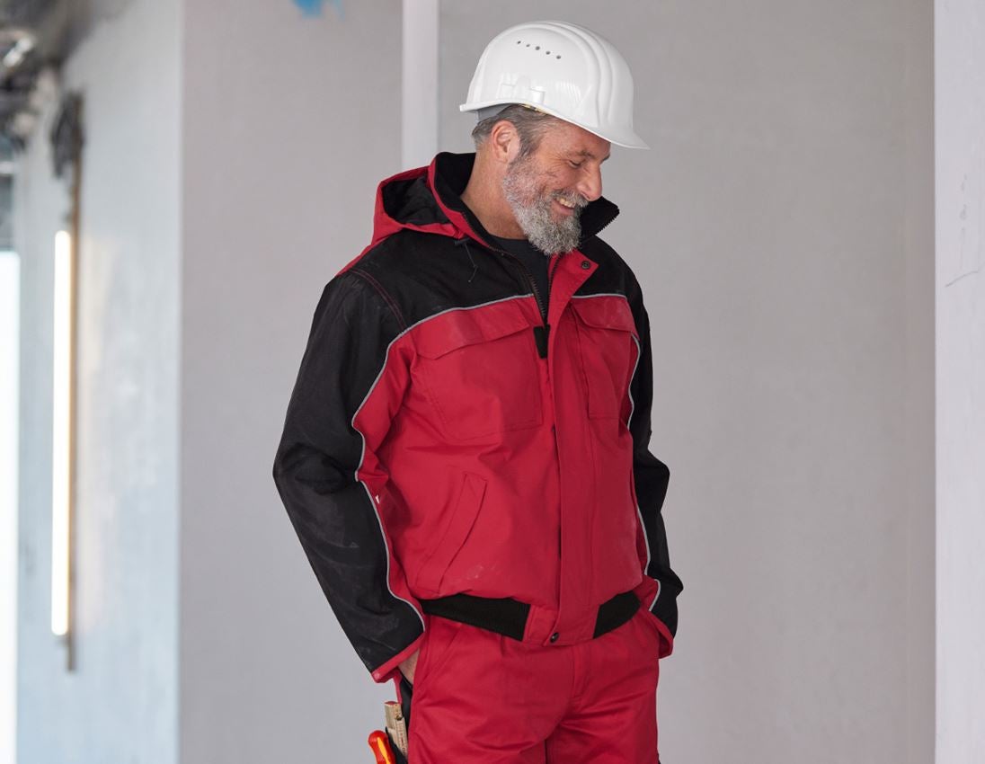 Work Jackets: Pilot jacket e.s.image  + red/black 1