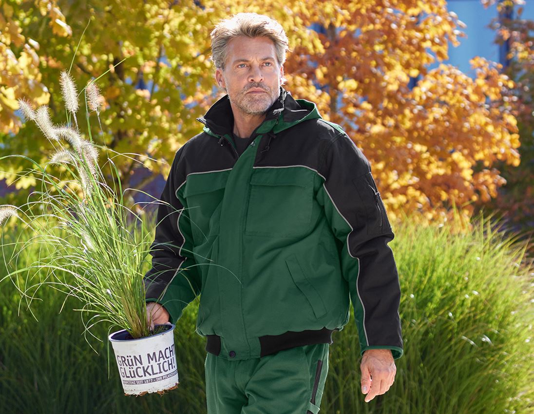 Gardening / Forestry / Farming: Pilot jacket e.s.image  + green/black