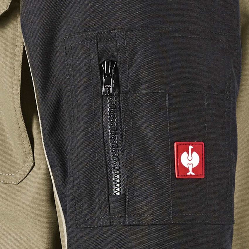 Work Jackets: Parka e.s.image + khaki/black 2