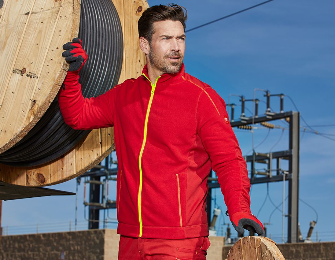 Topics: 3 in 1 functional jacket e.s.motion 2020, men's + fiery red/high-vis yellow 1