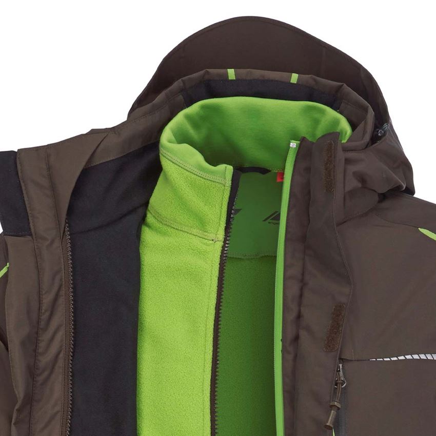 Work Jackets: 3 in 1 functional jacket e.s.motion 2020, men's + chestnut/seagreen 2