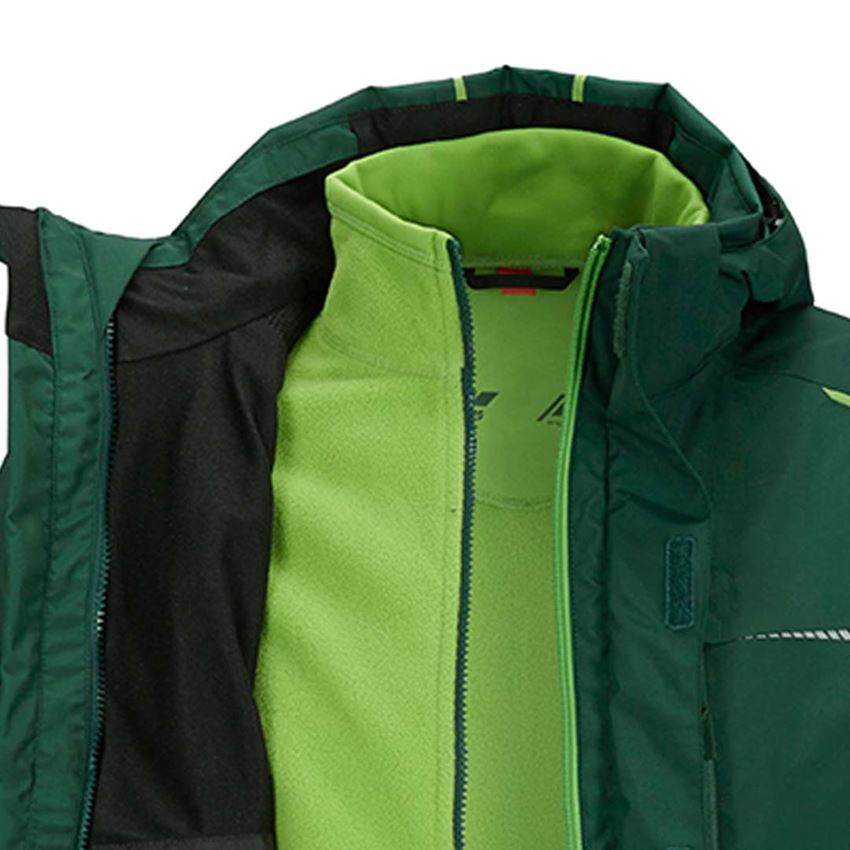 Work Jackets: 3 in 1 functional jacket e.s.motion 2020, men's + green/seagreen 2