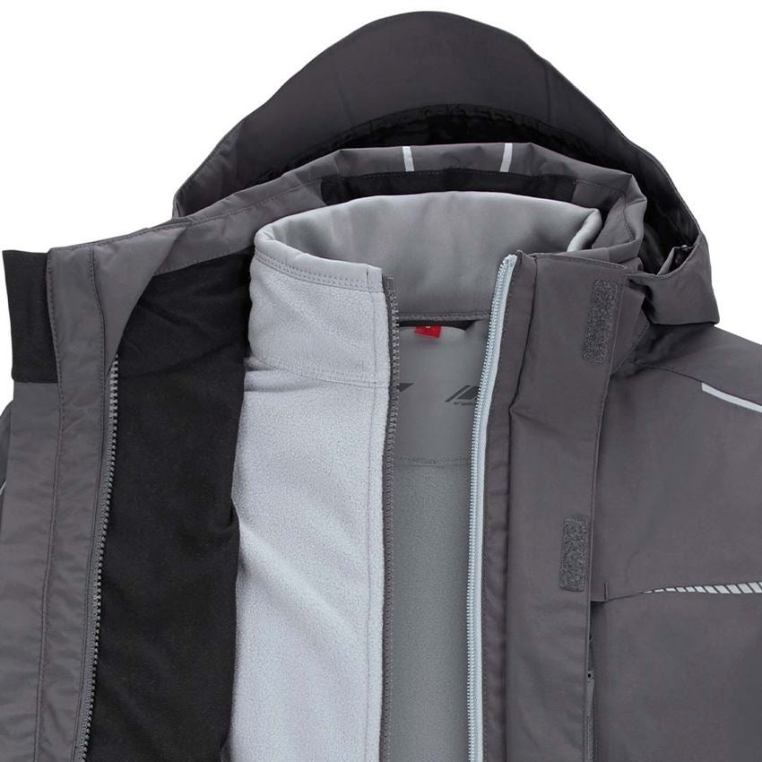 Work Jackets: 3 in 1 functional jacket e.s.motion 2020, men's + anthracite/platinum 2