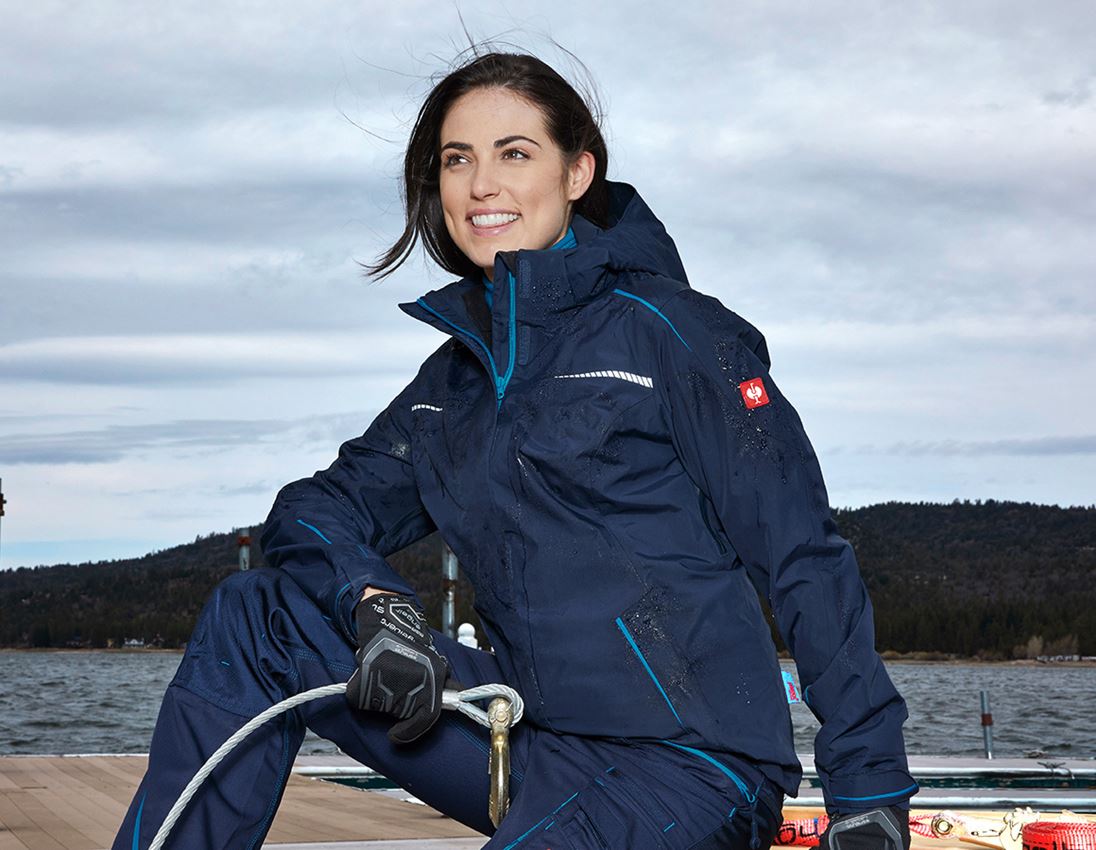 Work Jackets: 3 in 1 functional jacket e.s.motion 2020, ladies' + navy/atoll