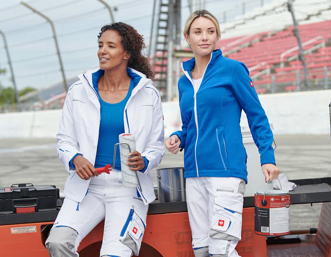 Work Jackets: 3 in 1 functional jacket e.s.motion 2020, ladies' + white/gentianblue 1