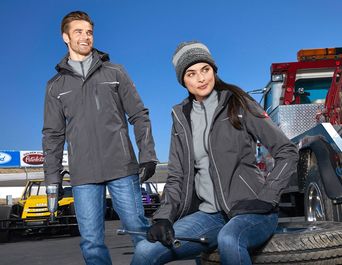 Work Jackets: 3 in 1 functional jacket e.s.motion 2020, ladies' + anthracite/platinum 1