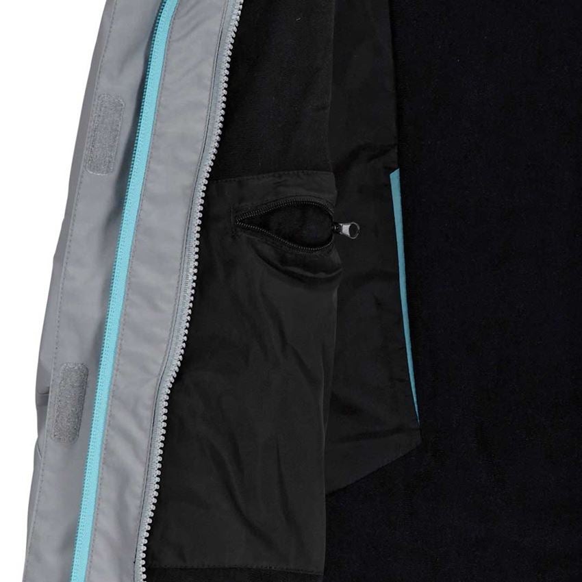 Work Jackets: 3 in 1 functional jacket e.s.motion 2020, ladies' + platinum/capri 2