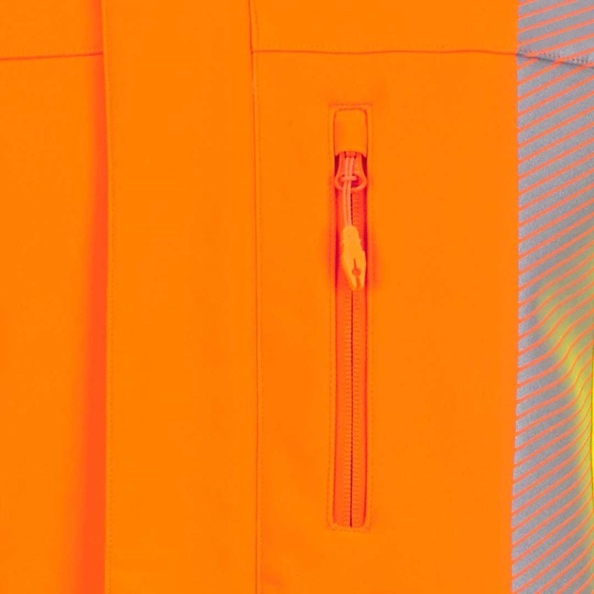 Work Jackets: High-vis winter softshell jacket e.s.motion 2020 + high-vis orange/high-vis yellow 2
