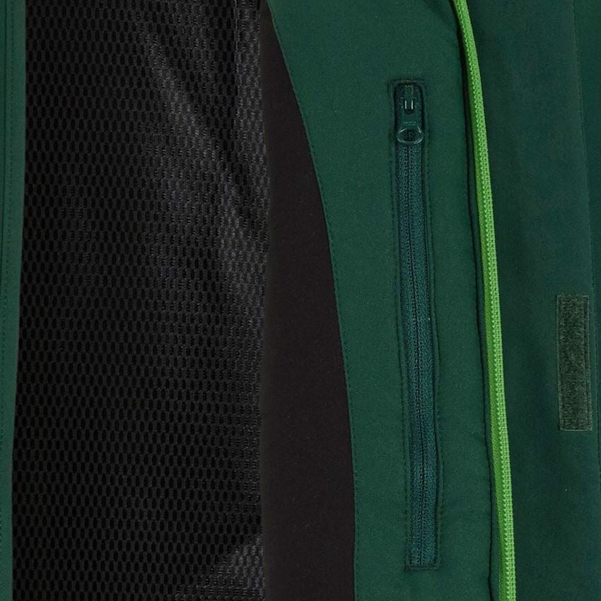 Plumbers / Installers: Winter softshell jacket e.s.motion 2020, men's + green/seagreen 2