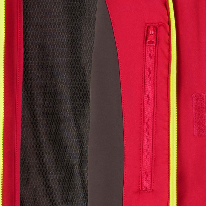 Cold: Winter softshell jacket e.s.motion 2020, men's + fiery red/high-vis yellow 2