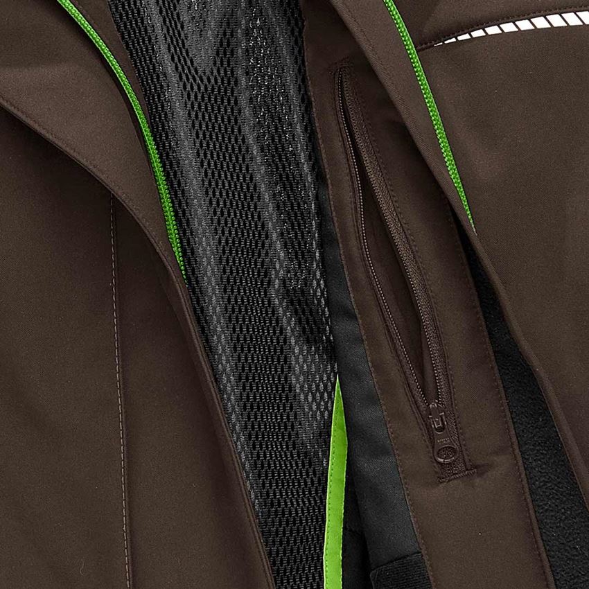 Work Jackets: Winter softshell jacket e.s.motion 2020, ladies' + chestnut/seagreen 2