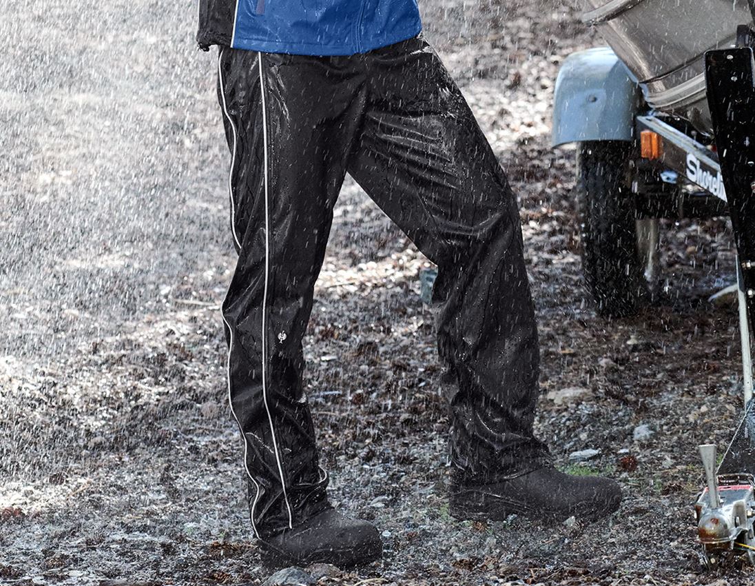 Hosen: Regenhose flexactive + schwarz