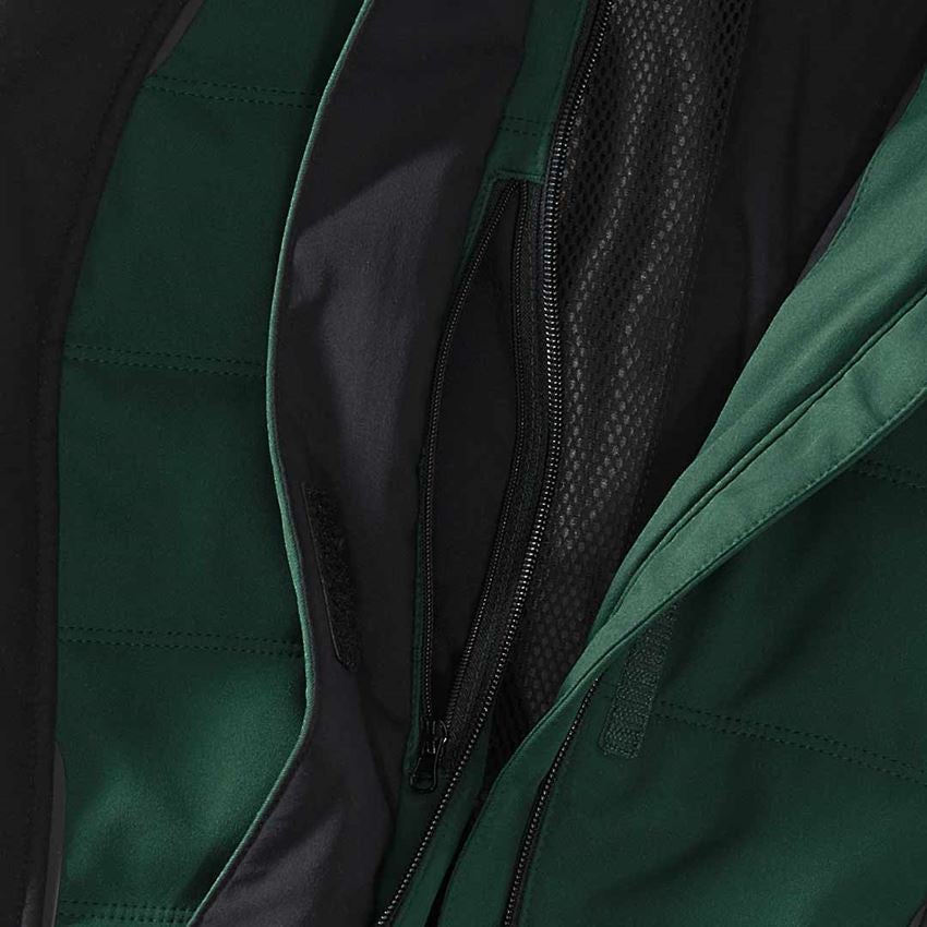 Topics: Winter softshell jacket e.s.vision, ladies' + green/black 2