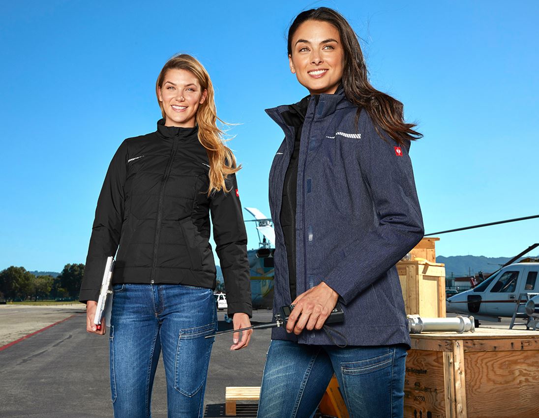 Work Jackets: Functional jacket e.s.motion denim, ladies' + indigo 3