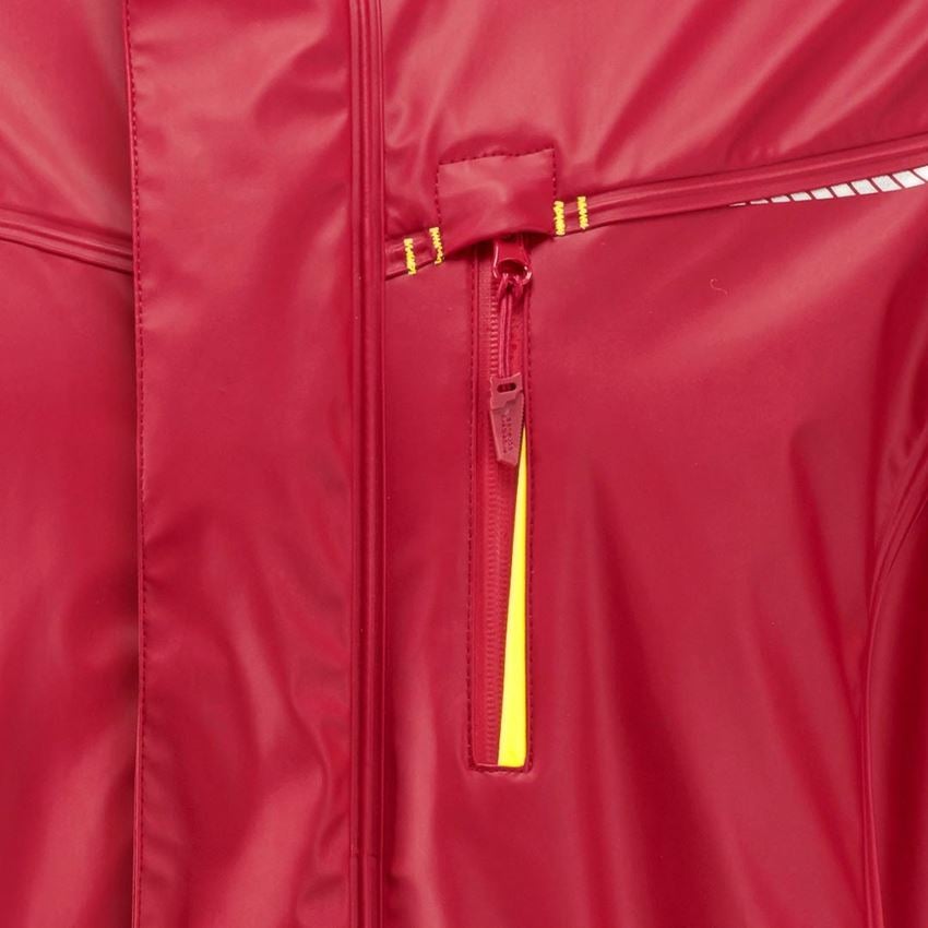Topics: Rain jacket e.s.motion 2020 superflex + fiery red/high-vis yellow 2