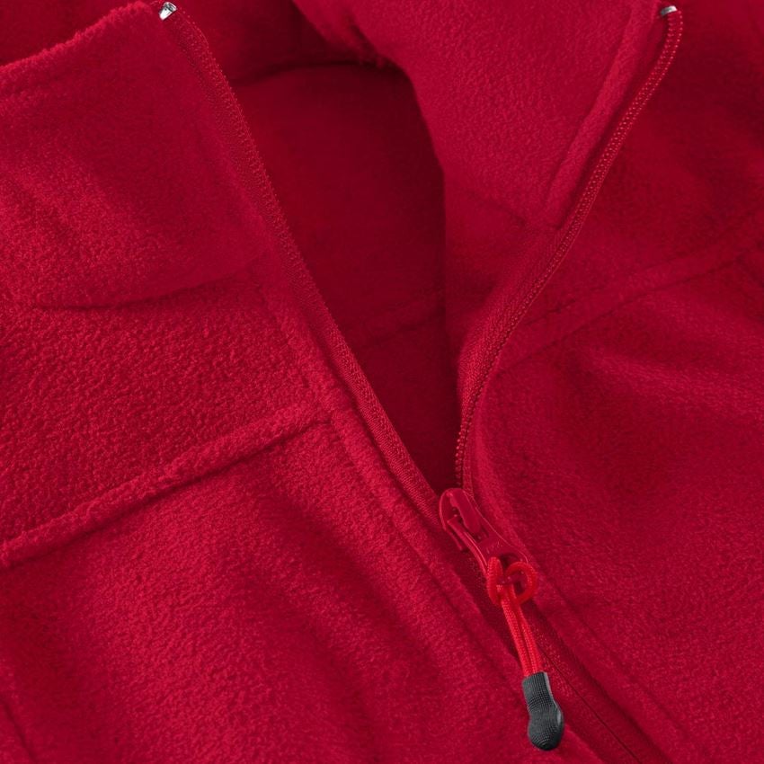 Work Jackets: Ladies' Fleece Jacket e.s.classic + red 2