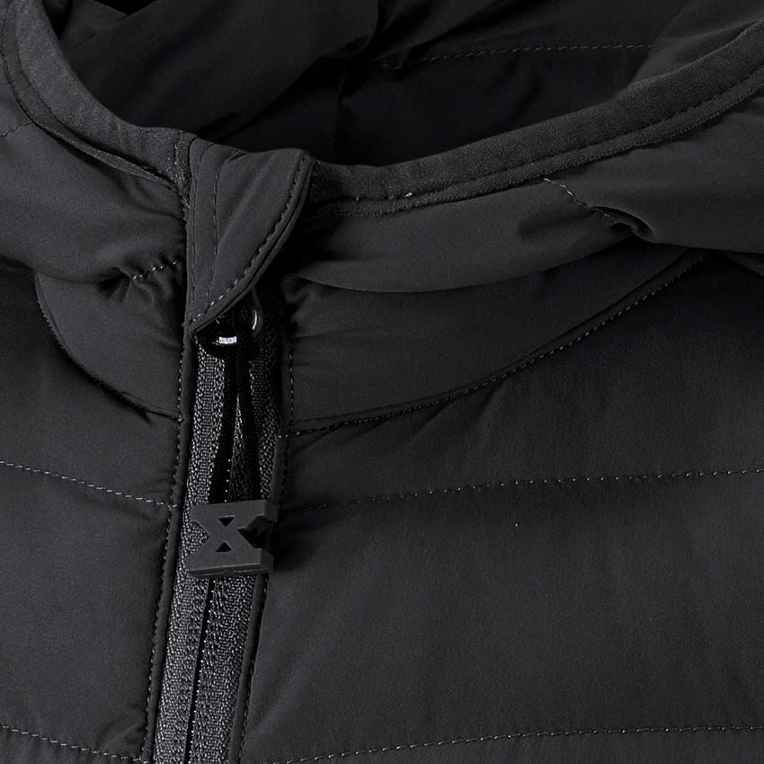 Jackets: Hybrid hooded knitted jacket e.s.motion ten,child. + oxidblack melange 2
