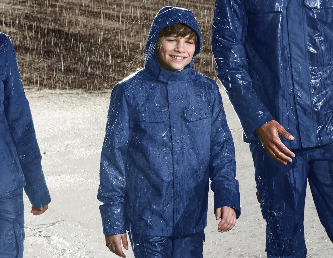 Jacken: Regenjacke e.s.concrete, Kinder + alkaliblau