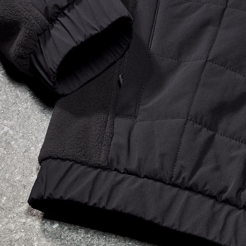 Work Jackets: Hybrid fleece jacket e.s.concrete + black 2