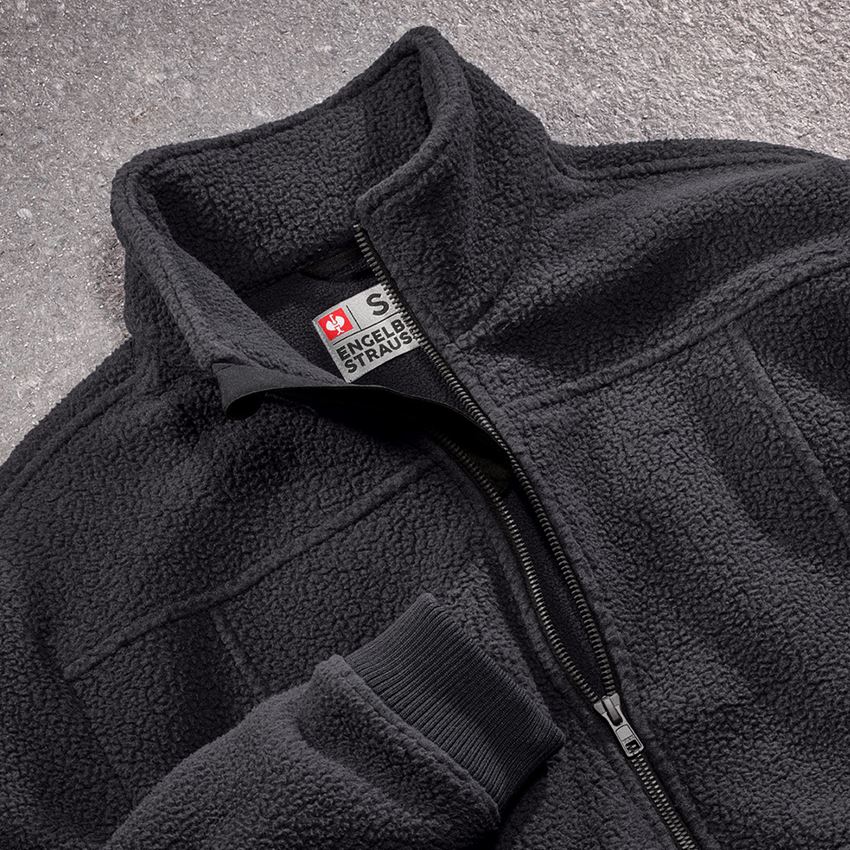 Work Jackets: Faux fur jacket e.s.vintage + black 2