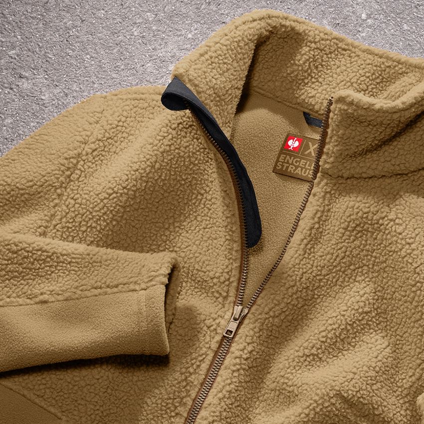 Work Jackets: Faux fur jacket e.s.vintage, ladies' + sepia 2