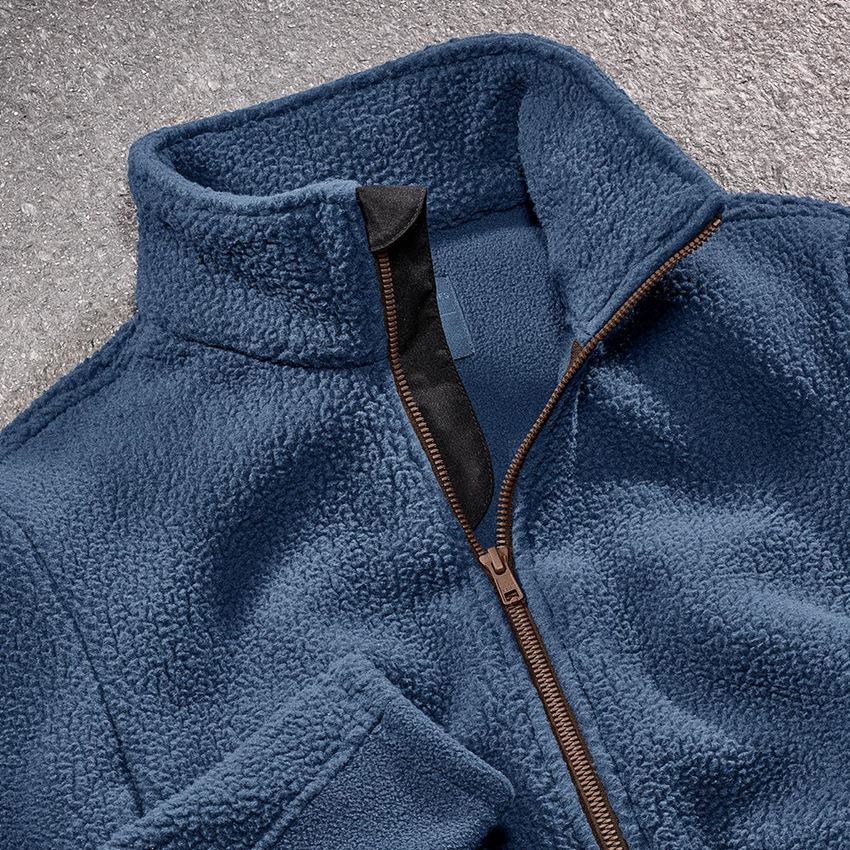 Work Jackets: Faux fur jacket e.s.vintage, ladies' + arcticblue 2