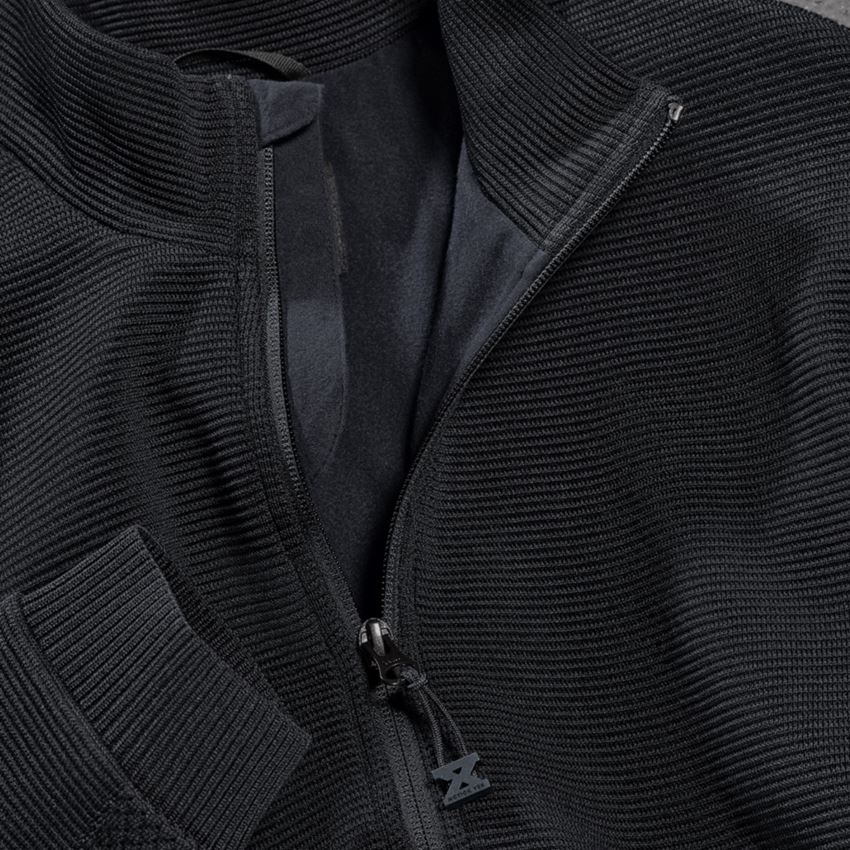 Work Jackets: Knitted jacket e.s.motion ten + black 2