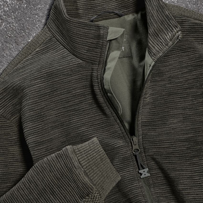 Work Jackets: Knitted jacket e.s.motion ten + disguisegreen 2