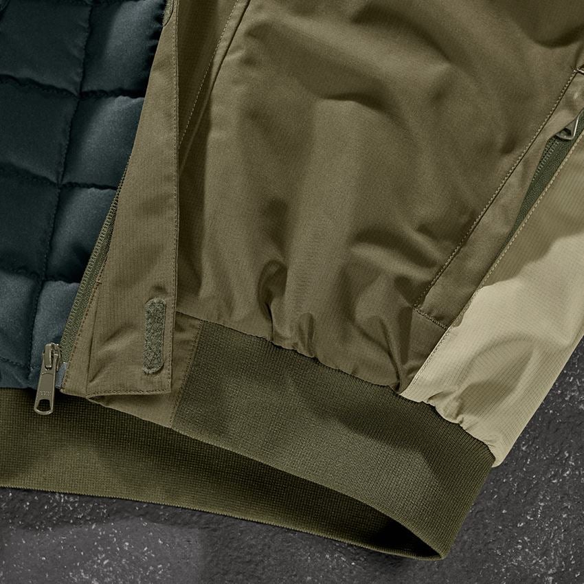 Work Jackets: Pilot jacket e.s.concrete + mudgreen/stipagreen 2