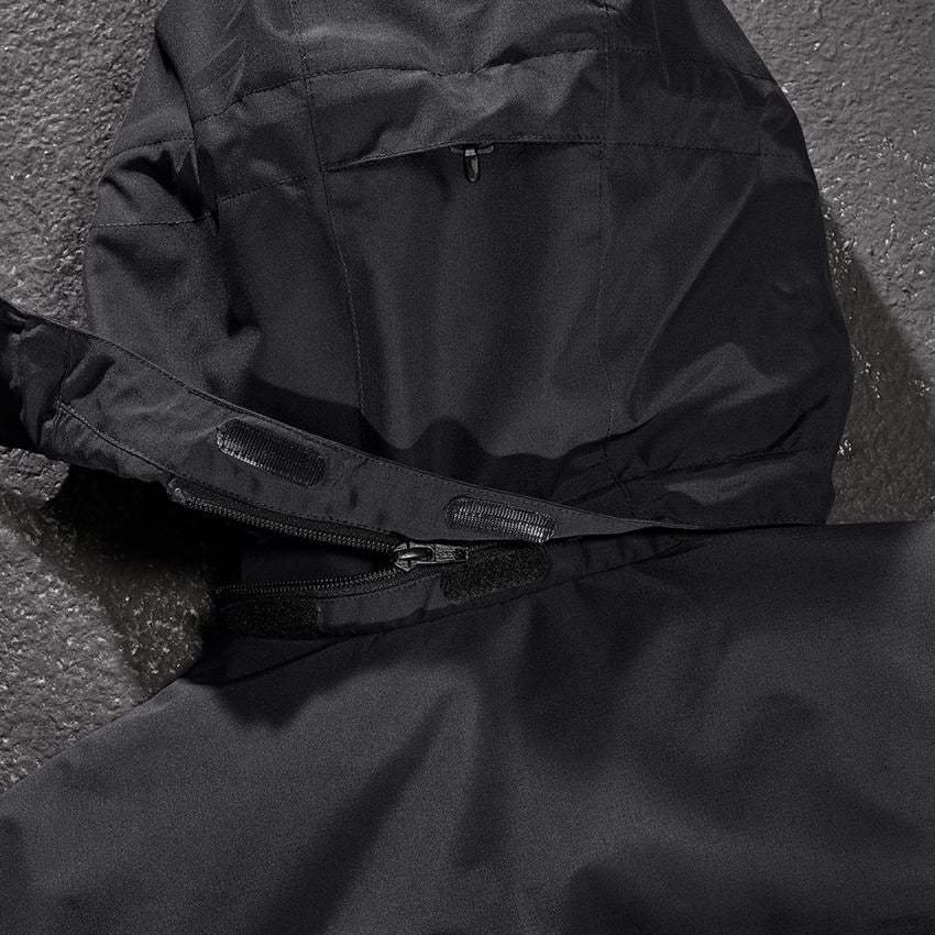 Clothing: Hooded pilot jacket e.s.concrete + black 2