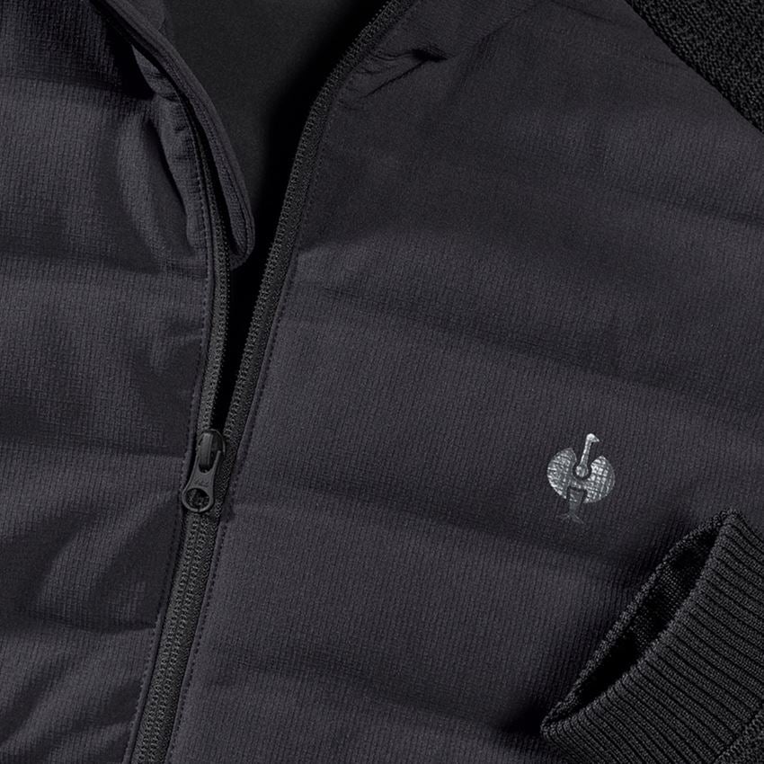Work Jackets: Hybrid knitted jacket e.s.trail + black 2