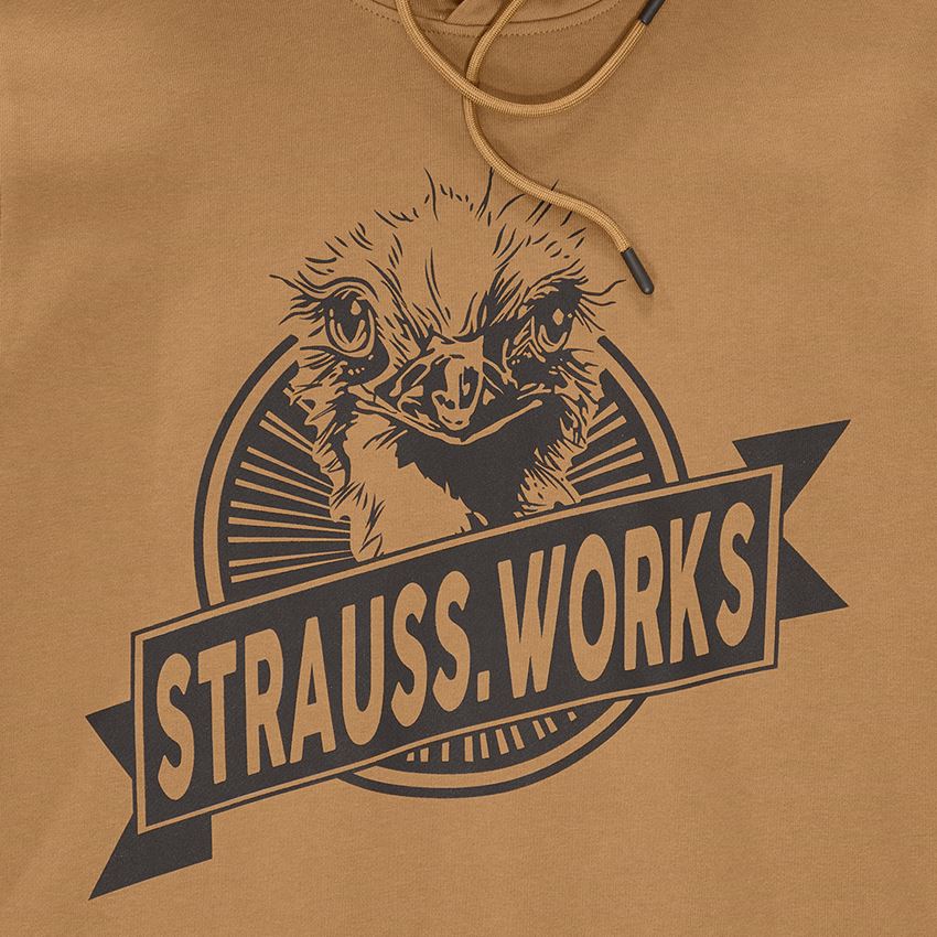 Hauts: Hoody sweatshirt e.s.iconic works + brun amande 2