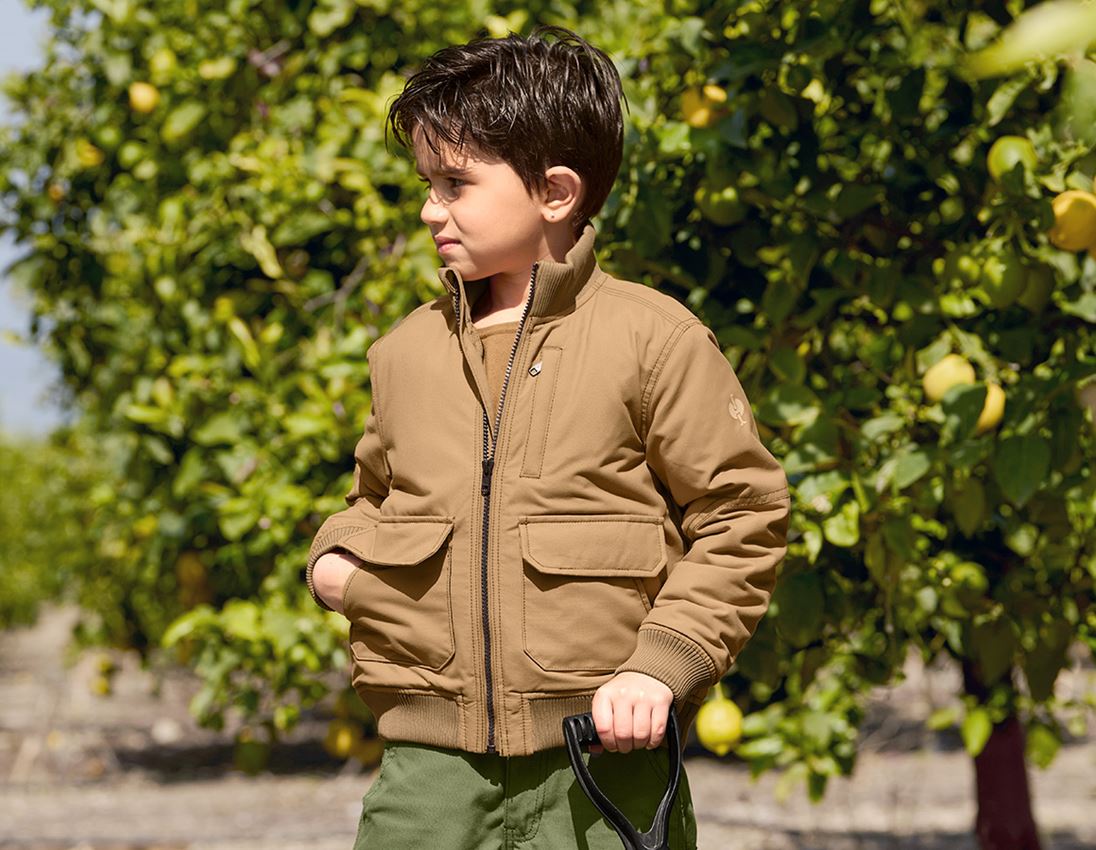 Jacken: Pilotenjacke e.s.iconic, Kinder + mandelbraun 2