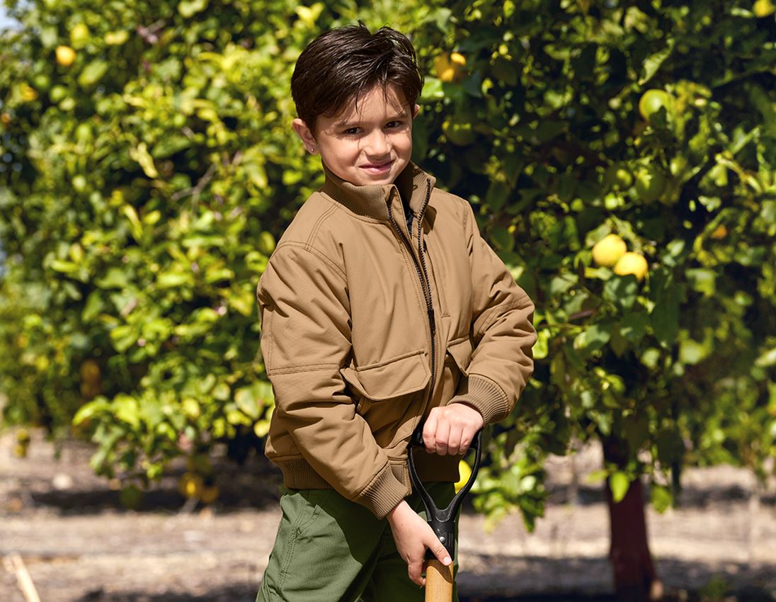 Jacken: Pilotenjacke e.s.iconic, Kinder + mandelbraun 3