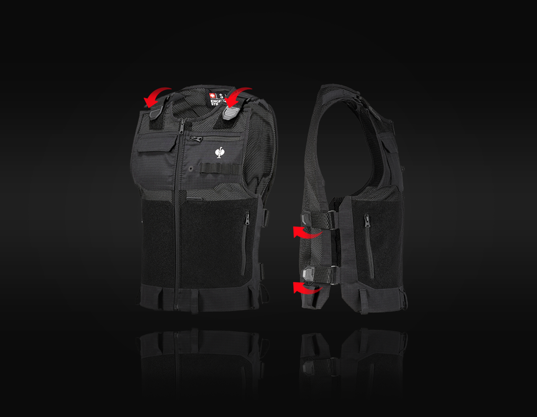 Work Body Warmer: Tool vest e.s.tool concept + black 2
