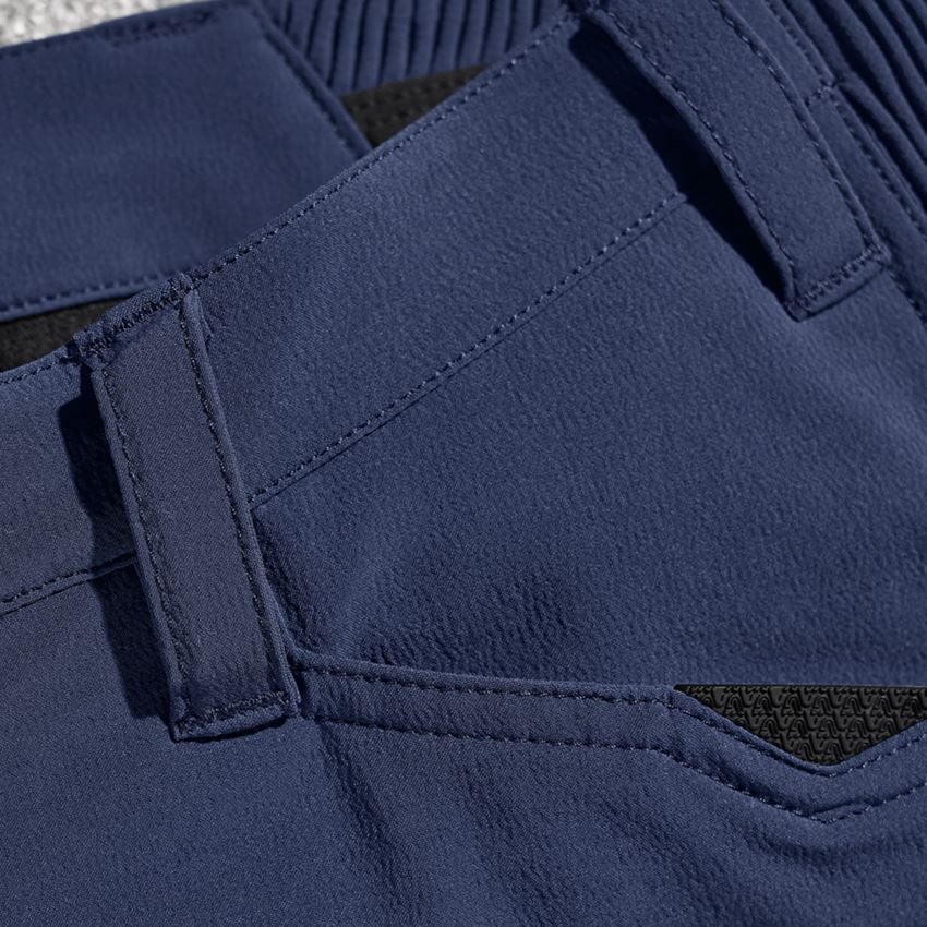 Pantalons de travail: Pantalon Cargo e.s.vision stretch, femmes + bleu profond 2