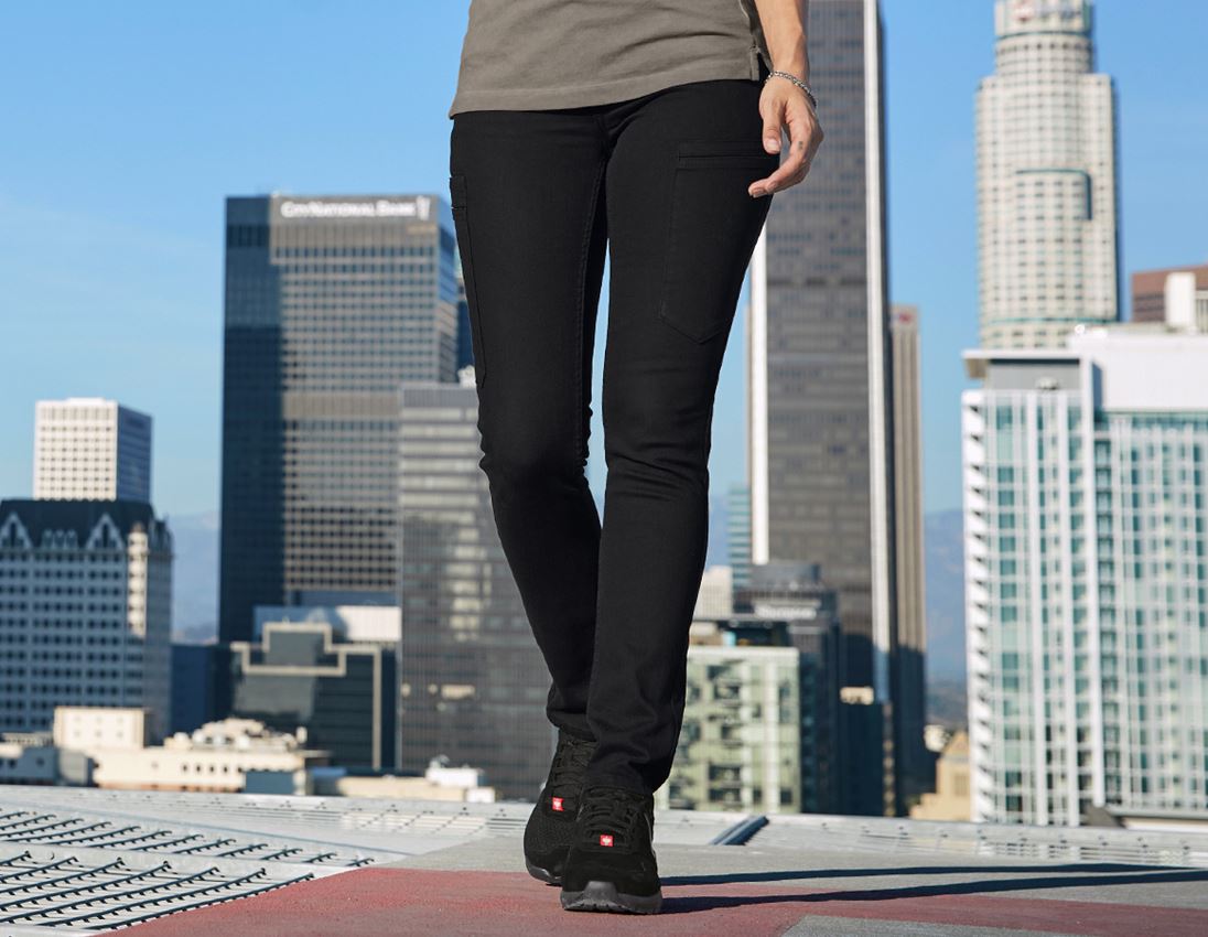 Work Trousers: e.s. 7-pocket jeans, ladies' + black 2