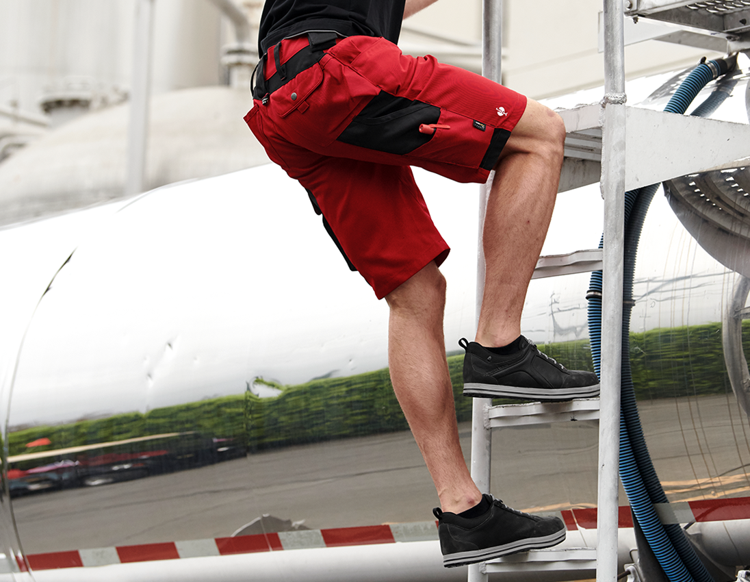 Work Trousers: Shorts e.s.motion + red/black 1