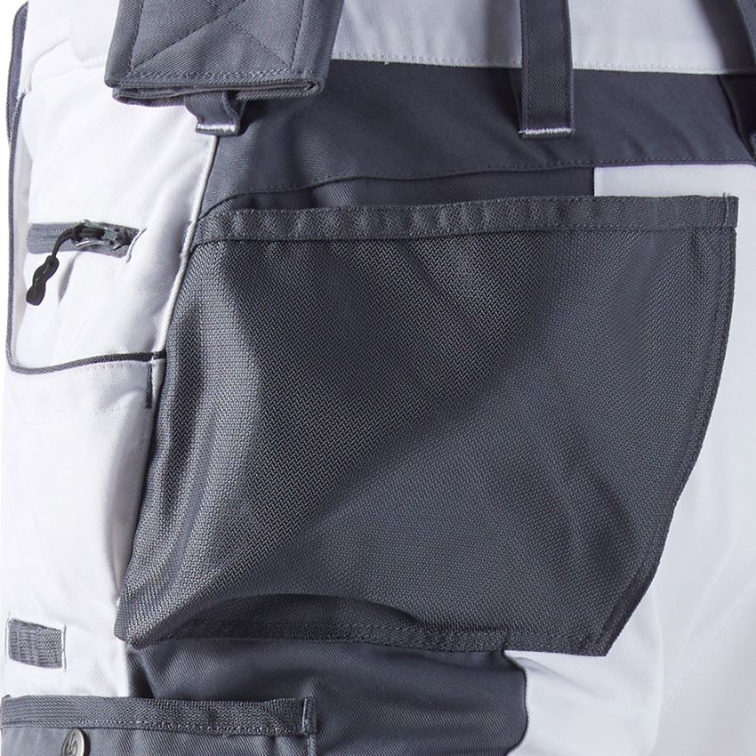 Work Trousers: Shorts e.s.motion + white/grey 2