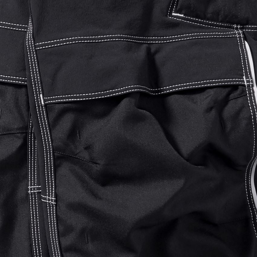 Work Trousers: Functional bib & brace e.s.dynashield + black 2