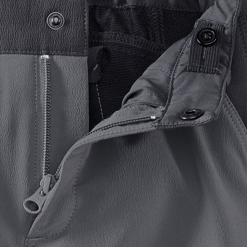 Trousers: Funct. cargo trousers e.s.dynashield, children's + cement/graphite 2