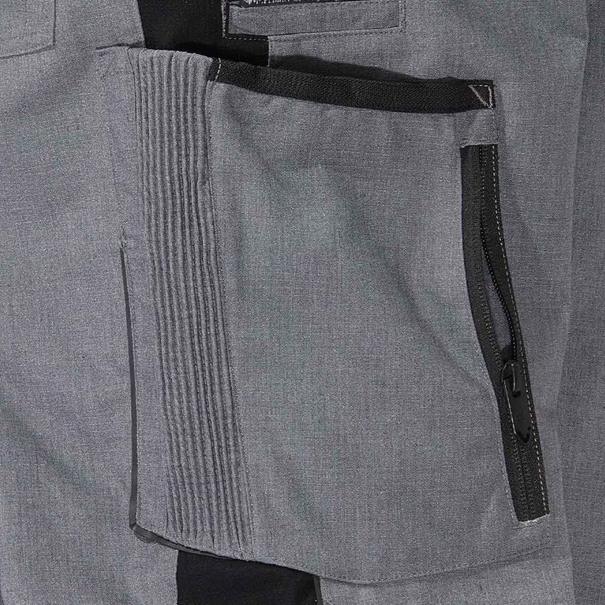 Work Trousers: Cargo trousers e.s.vision + cement melange/black 2