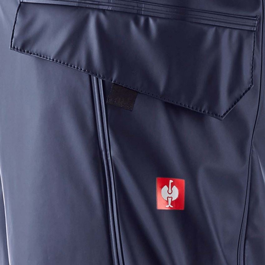 Work Trousers: Rain trousers e.s.motion 2020 superflex + navy/atoll 2