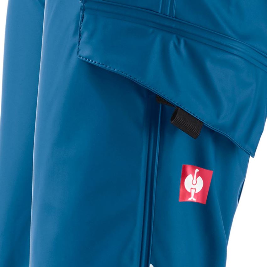 Trousers: Rain trousers e.s.motion 2020 superflex,children's + atoll/navy 2