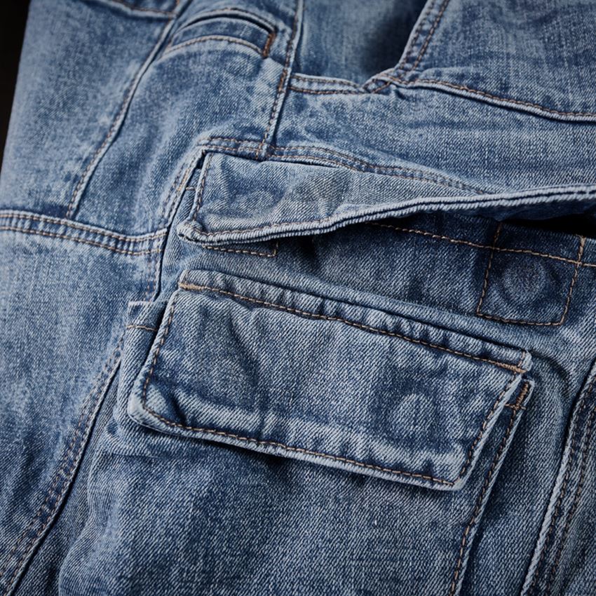 Pantalons de travail: e.s. Jeans de travail cargo POWERdenim + stonewashed 2