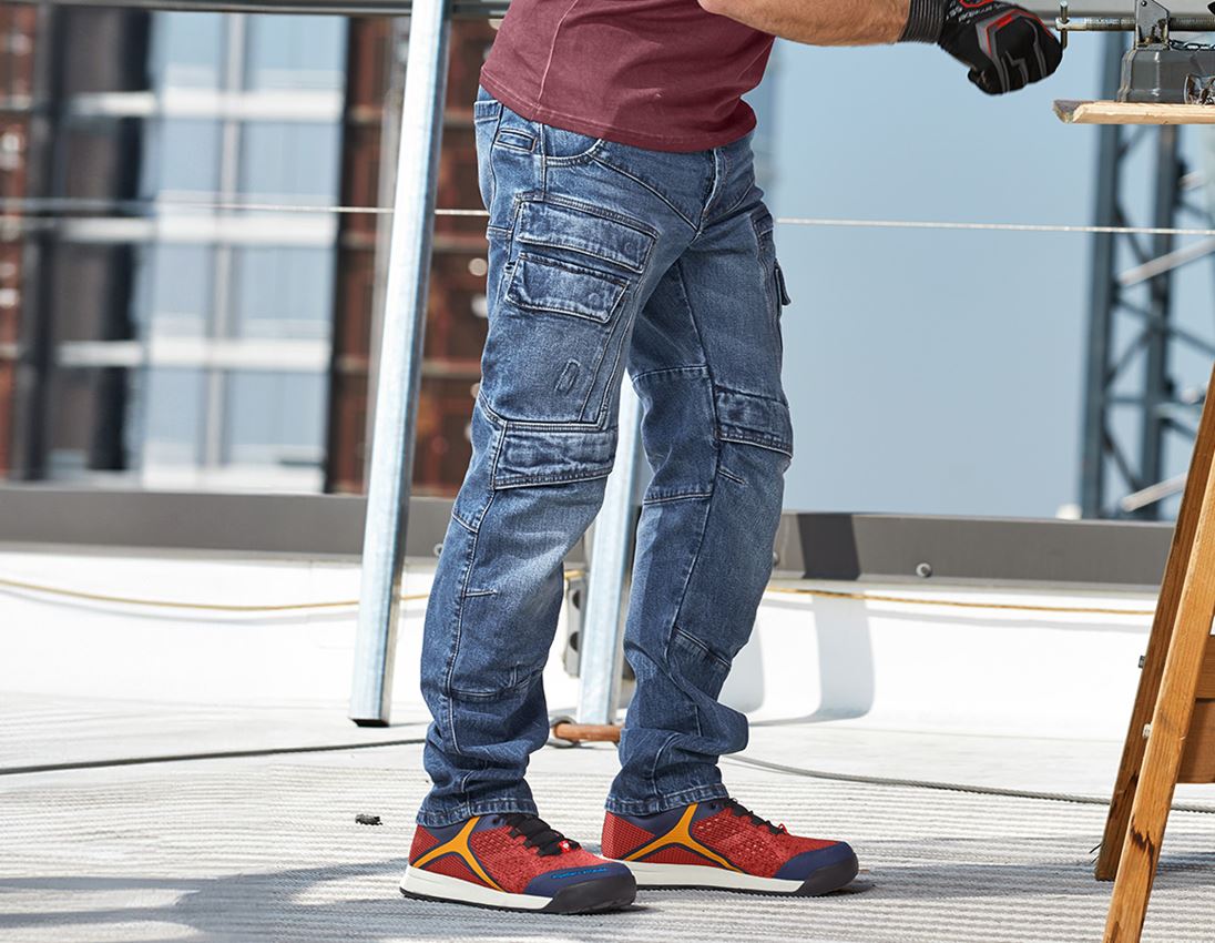 Pantalons de travail: e.s. Jeans de travail cargo POWERdenim + stonewashed 4